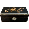 Pamono Japanese Lacquered Box with Flower> Trunks Crates & Baskets