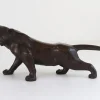 Pamono Japanese Meiji Artist, Tiger Sculpture, 1900s, Bronze> Sculpture