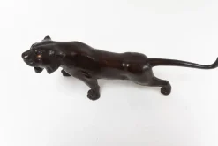 Pamono Japanese Meiji Artist, Tiger Sculpture, 1900s, Bronze><noscript><img width=