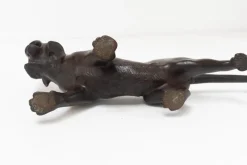 Pamono Japanese Meiji Artist, Tiger Sculpture, 1900s, Bronze><noscript><img width=