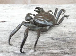 Sale Pamono Japanese Meiji Era Artist, Jizai Okimono Sculpture of a Crab, 1890s, Bronze