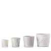 Pamono Japanese Minimalist White Crackle Raku Ceramics Bowls, Set of 4> Tabletop