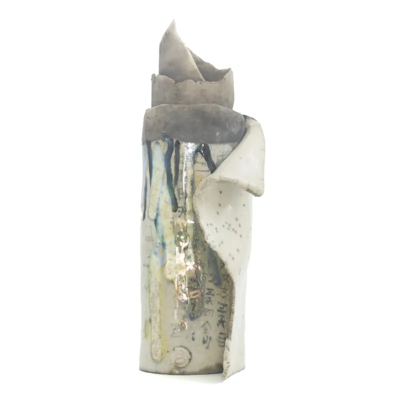 Pamono Japanese Modern White Ceramic Vase> Tabletop