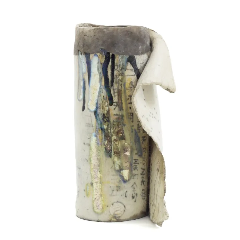 Pamono Japanese Modern White Ceramic Vase> Tabletop