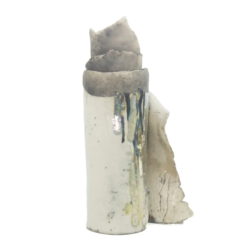 Pamono Japanese Modern White Ceramic Vase> Tabletop