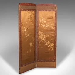 Pamono Japanese Photographic Prop Screen & Silk Cotton Room Divider, 1890s><noscript><img width=