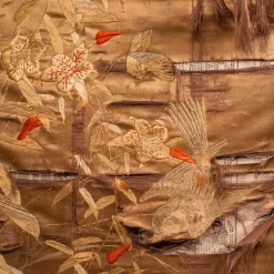 Pamono Japanese Photographic Prop Screen & Silk Cotton Room Divider, 1890s><noscript><img width=