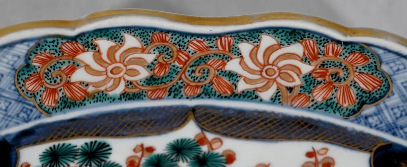 Outlet Pamono Japanese Porcelain Dish from Arita, 1890s