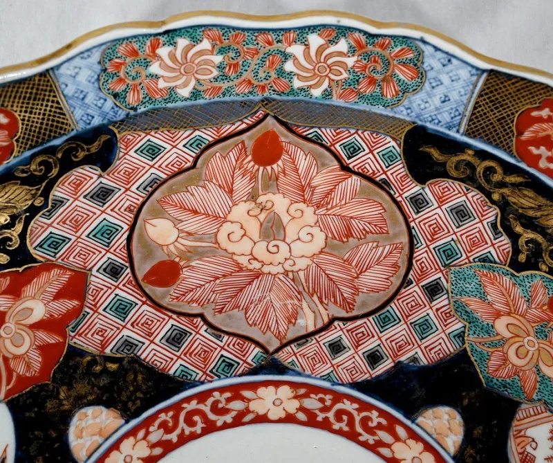 Outlet Pamono Japanese Porcelain Dish from Arita, 1890s