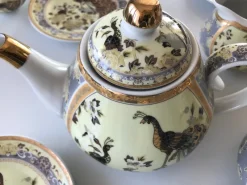 Pamono Japanese Porcelain Yamasen With a Pavia Motif, Set of 15><noscript><img width=