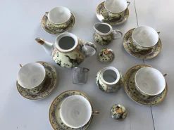 Pamono Japanese Porcelain Yamasen With a Pavia Motif, Set of 15><noscript><img width=