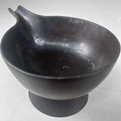 Pamono Japanese Pouring Bowl in Black Lacquered Wood, 1900s-1930s><noscript><img width=