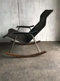 Pamono Japanese Rocking Chair by Takeshi Nii, 1950s> Rocking Chairs