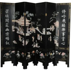 Online Pamono Japanese Room Divider in Black Lacquer
