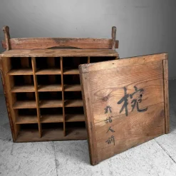 Pamono Japanese Taishō Era Mokubako Storage Box in Wood, 1920s><noscript><img width=
