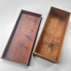 Pamono Japanese Wooden Storage Box, 1930s><noscript><img width=