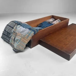 Pamono Japanese Wooden Storage Box, 1930s><noscript><img width=