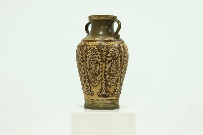Pamono Jasba Vase in Earth Tones, 1960s> Vases