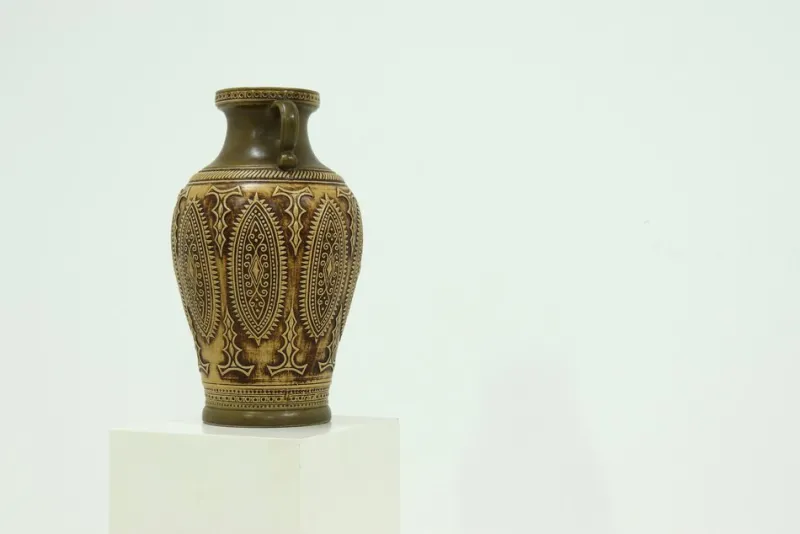 Pamono Jasba Vase in Earth Tones, 1960s> Vases