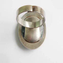Sale Pamono Jasper and Silver Ring by Kupittaan Kulta, Finland