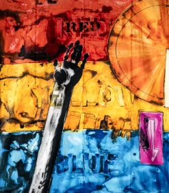 Outlet Pamono Jasper Johns, Red, Yellow, Blue, Print