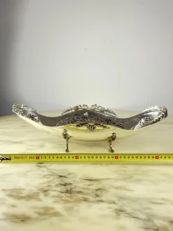 Outlet Pamono Jatta Centerpiece in Hand-Wrought 800 Silver, Italy, 1980s