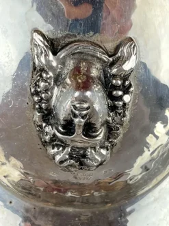Outlet Pamono Jatta Centerpiece in Hand-Wrought 800 Silver, Italy, 1980s