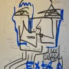 Hot Pamono Jazzu, Figure, Acrylic on Paper, 2025