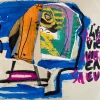Discount Pamono Jazzu, Urban Poetry, 2025, Mixed Media on Heavy Paper