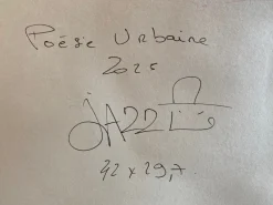Discount Pamono Jazzu, Urban Poetry, 2025, Mixed Media on Heavy Paper