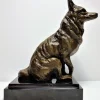 Pamono JB Deposee, Sculpture of a Wolf, 20th Century, Bronze> Art Deco|Sculpture