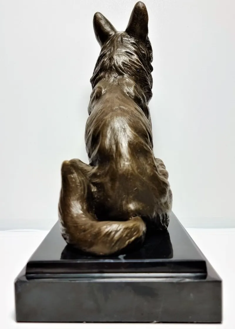 Pamono JB Deposee, Sculpture of a Wolf, 20th Century, Bronze> Art Deco|Sculpture