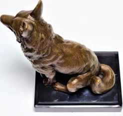 Pamono JB Deposee, Sculpture of a Wolf, 20th Century, Bronze><noscript><img width=