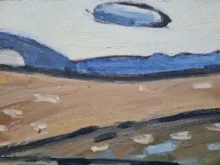 Clearance Pamono Jean Arene, The Corn Field, Blés a Vincelles, 1973, Oil on Canvas