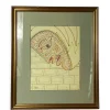 Pamono Jean Cocteau, Surrealist Portrait, 1957, Lithograph, Framed> Prints & Multiples