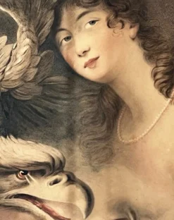 Pamono Jean Francois Marie Huet Villiers, Goddess Hebe, 1810, Original Pastel Drawing><noscript><img width=