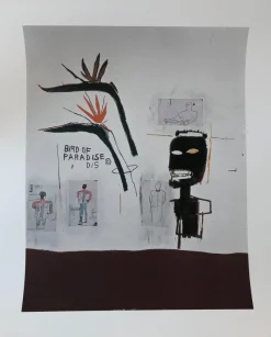 Clearance Pamono Jean Michel-Basquiat, Bird of Paradise, Print