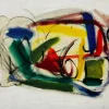 Pamono Jean Patricia Taprell Clark, Abstract Composition, Oil on Board, Mid-20th Century, Framed> Abstraction