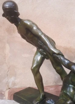 Pamono Jean Verschneider, Art Deco Sculpture, 1920s-1940s, Bronze><noscript><img width=