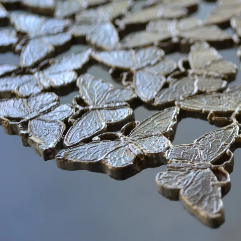 Best Pamono Jean White Bronze Lost Wax Cast Butterfly Wall Sculpture from Fred&Juul