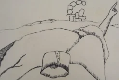 Pamono Jean-Claude Silbermann, Sneaky Signs, The Traveler, Original Signed Drawing><noscript><img width=