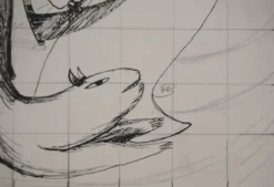 Pamono Jean-Claude Silbermann, Sneaky Signs, The Reaper and the Animals, Original Signed Drawing> Work On Paper