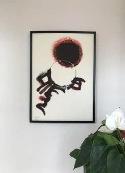 Best Pamono Jean-Marie Calmettes, Soleil Noir, 1970, Lithograph