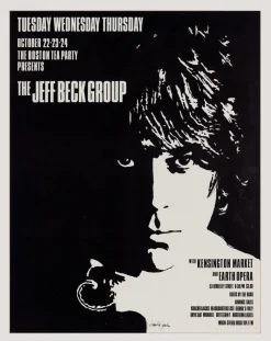 Discount Pamono Jeff Beck Group Concert Poster for the Boston Tea Party, Boston, USA, 1968