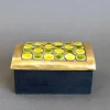 Pamono Jewellery Box with Decorative Ceramic Lid by Mithé Espelt, 1960s