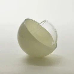 Pamono Jewelry Box in Beige, Moire Collection, Hand-Blown Glass by Atelier George> Trunks, Crates & Baskets