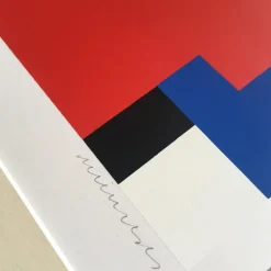 Pamono Jo Niemeyer, Abstract Composition, 1980s, Screenprint><noscript><img width=