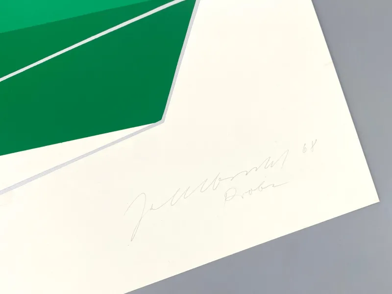 Pamono Joachim Albrecht, Green Electron, 1968, Screenprint> Abstraction