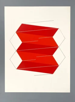 Pamono Joachim Albrecht, Red Electron, 1968, Screenprint> Abstraction