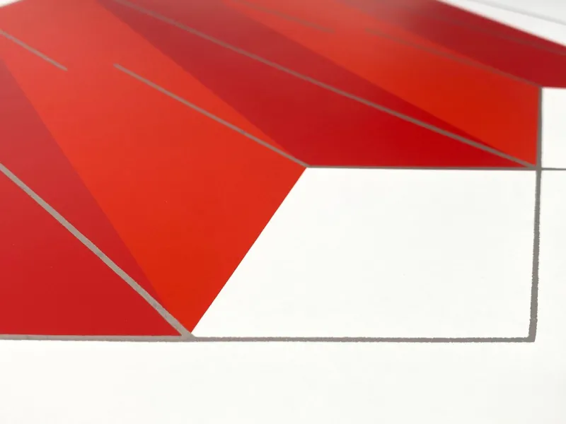 Pamono Joachim Albrecht, Red Electron, 1968, Screenprint> Abstraction
